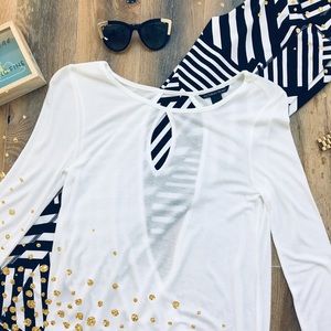 VS White Long Sleeve Top